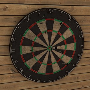 dartboard dart 3d model