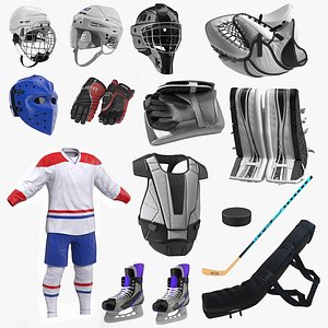 Hockey Equipment Collection 4 3D model