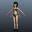 Sexy Girl Rigged и анимированная 3D модель
