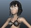 Sexy Girl Rigged и анимированная 3D модель