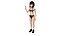 Sexy Girl Rigged и анимированная 3D модель