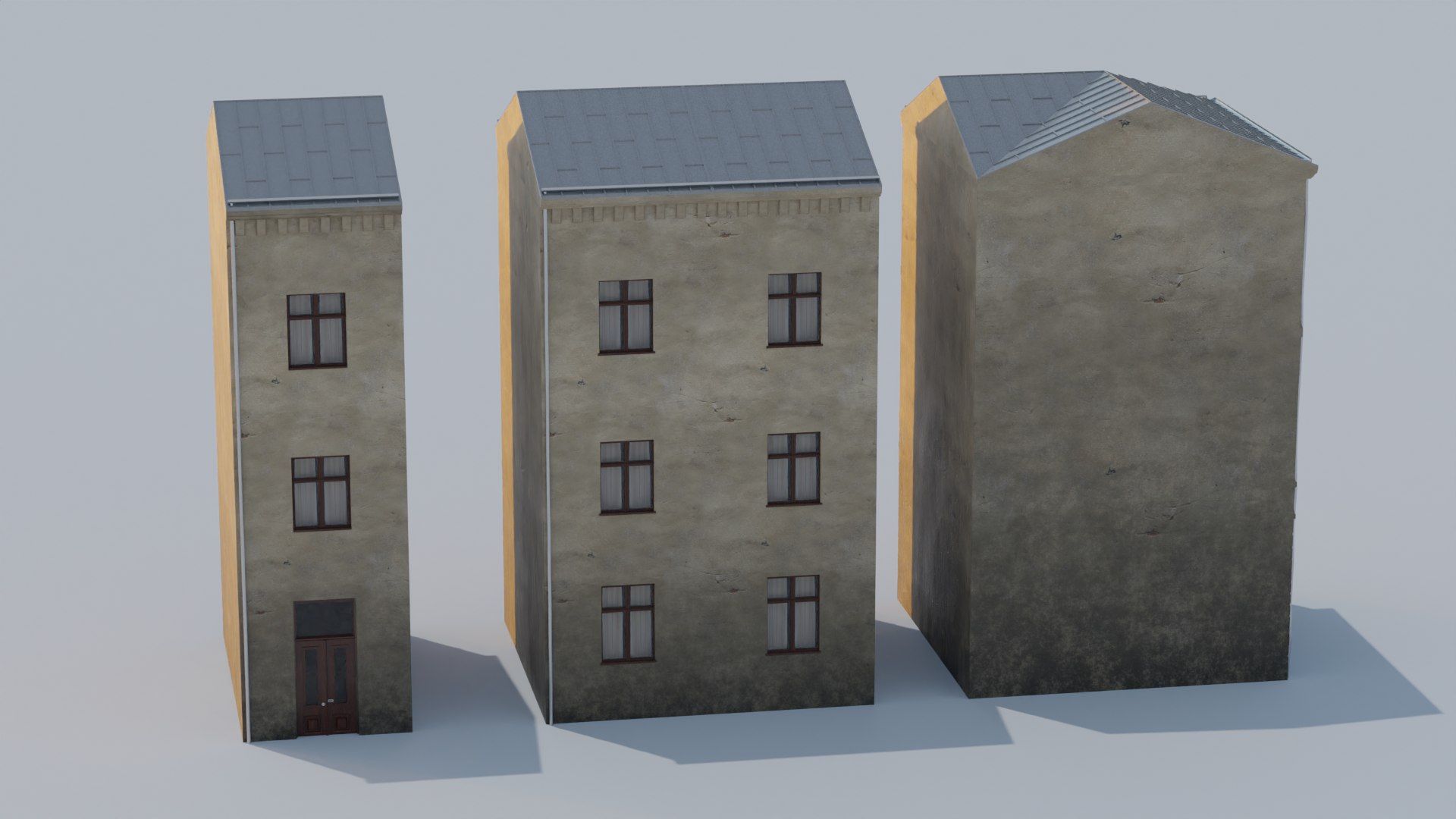Building Modular European Old Pack 3D Model - TurboSquid 2104712