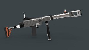 3d bolt-action grenade launcher concept