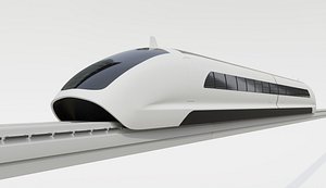 White train 3D model