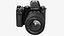 3D model Panasonic Lumix DC-S5 II with lens
