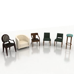 chair stool 3d max