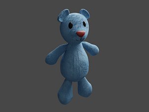 Teddy Bear Blue Standing