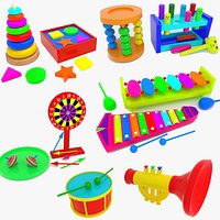 Baby Toys collection 3D Model