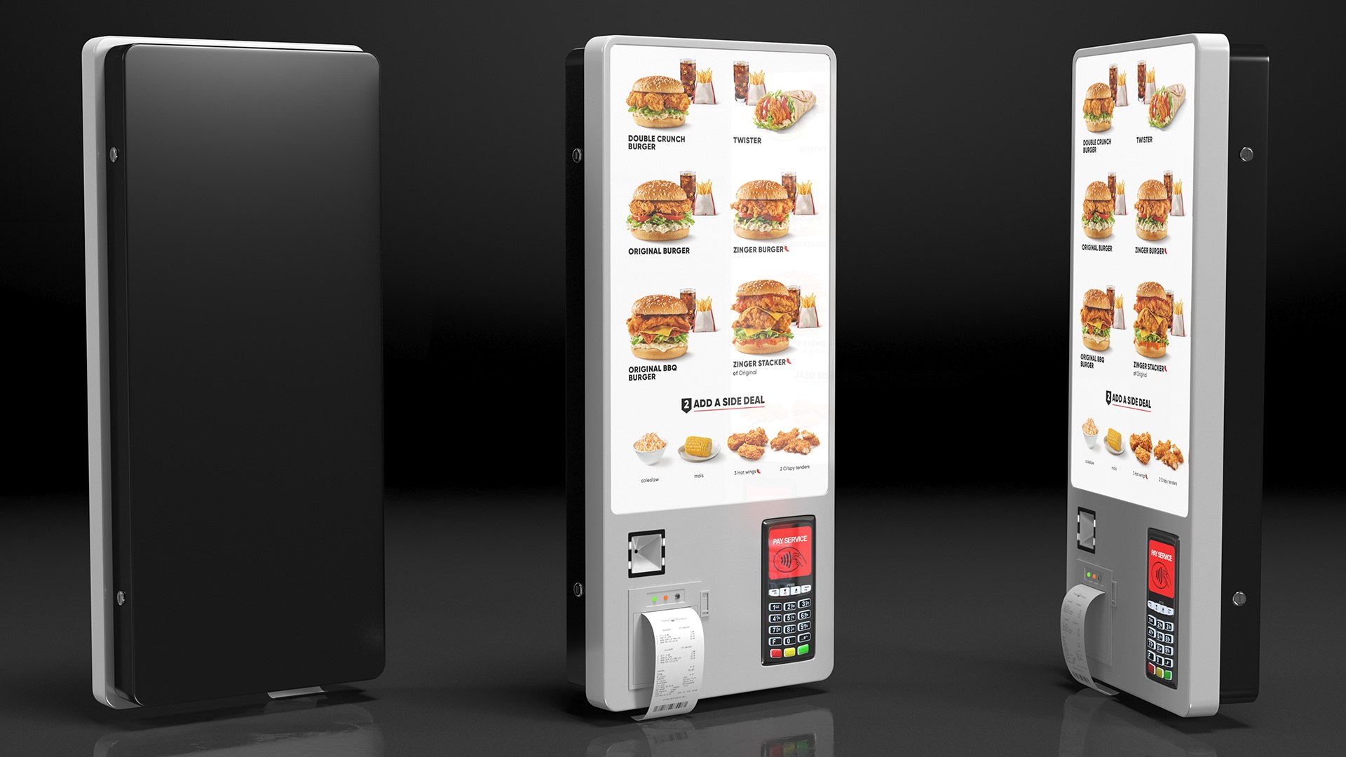 3D Fast Food Self Ordering Kiosk Wall Mounted https://p.turbosquid.com/ts-thumb/Gt/kTJPFL/AR/fastfoodselforderingkioskwallmounted3dsmodel005/jpg/1621785695/1920x1080/fit_q87/e997b36e2d535d7264f59b9cab706876a9481e98/fastfoodselforderingkioskwallmounted3dsmodel005.jpg