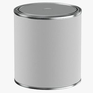 Paint Can Size 02 White Clean and Generic Label(1)