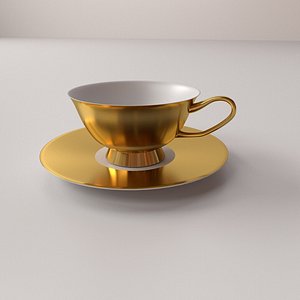 3d cup saucer v2 model