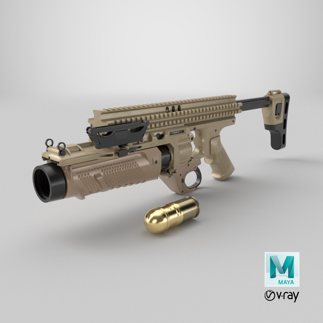 Grenade Launcher 05 Brown All PBR Unity UE Textures 3D model https://p.turbosquid.com/ts-thumb/Gt/xMFrow/cn/stemcell_maya_vray_render/png/1740414289/1920x1080/fit_q87/4c90e32c4e3c6da5f8cf746dea038497ce4aa309/stemcell_maya_vray_render.jpg