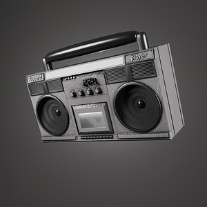 3D Boombox  record player model