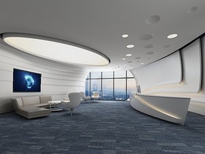 3D model Lobby Reception 11