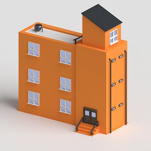 3D apartment building