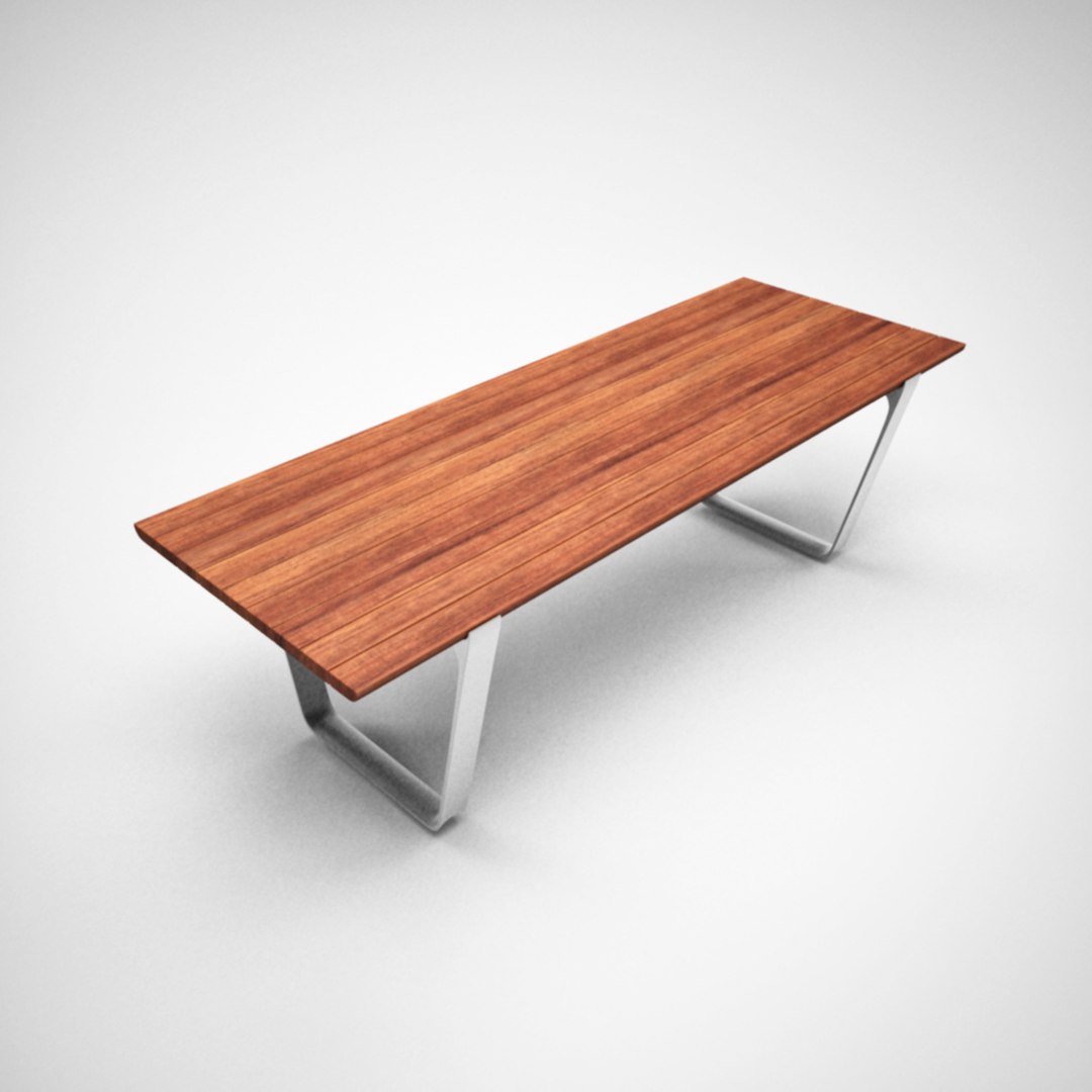 3d Model Table Outdoor Public