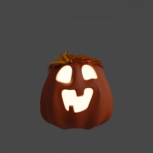 Cute and Funny Halloween Jack-o-Lantern Pumpkin