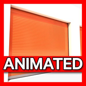 storage garage animation 3d model
