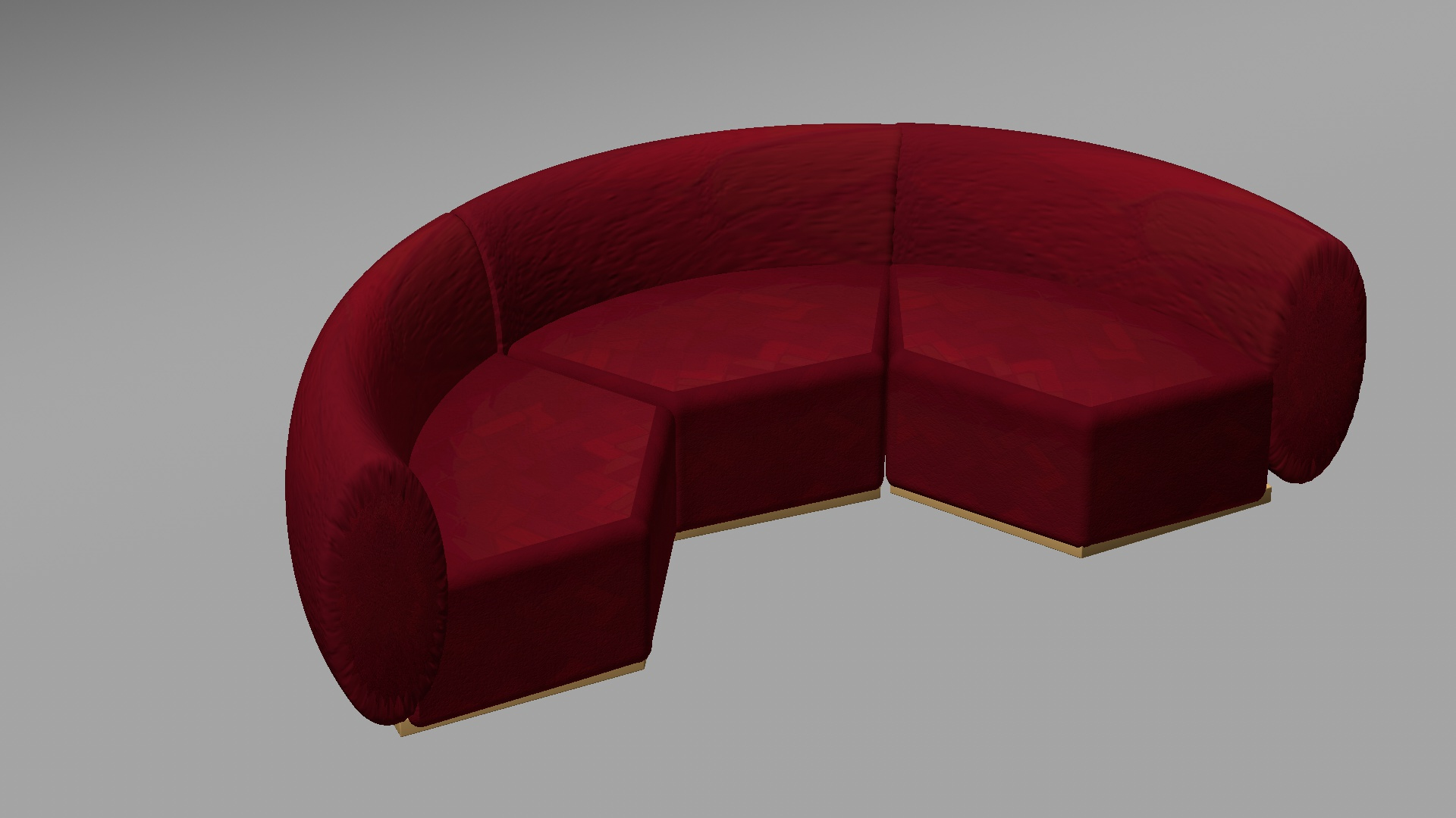 Round Couch 3D TurboSquid 2101395