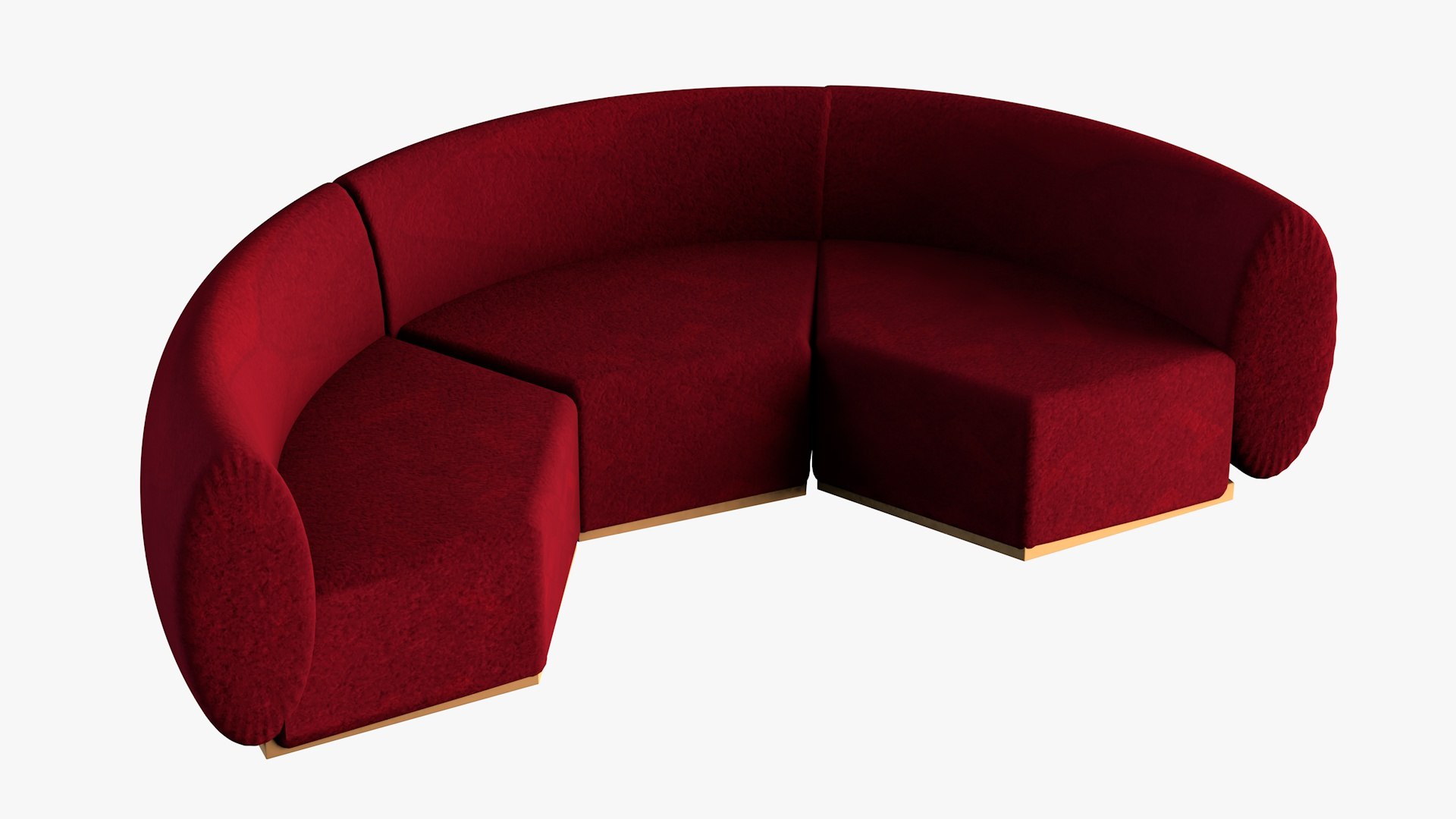 Round Couch 3D TurboSquid 2101395