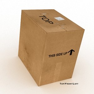 Cardboard Box (Game Ready)