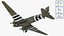 3D WWII Douglas C-47 Skytrain Rigged