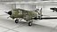 3D WWII Douglas C-47 Skytrain Rigged