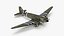 3D WWII Douglas C-47 Skytrain Rigged