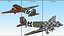 3D WWII Douglas C-47 Skytrain Rigged