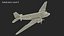 3D WWII Douglas C-47 Skytrain Rigged