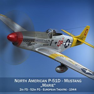 3d model north american - marie