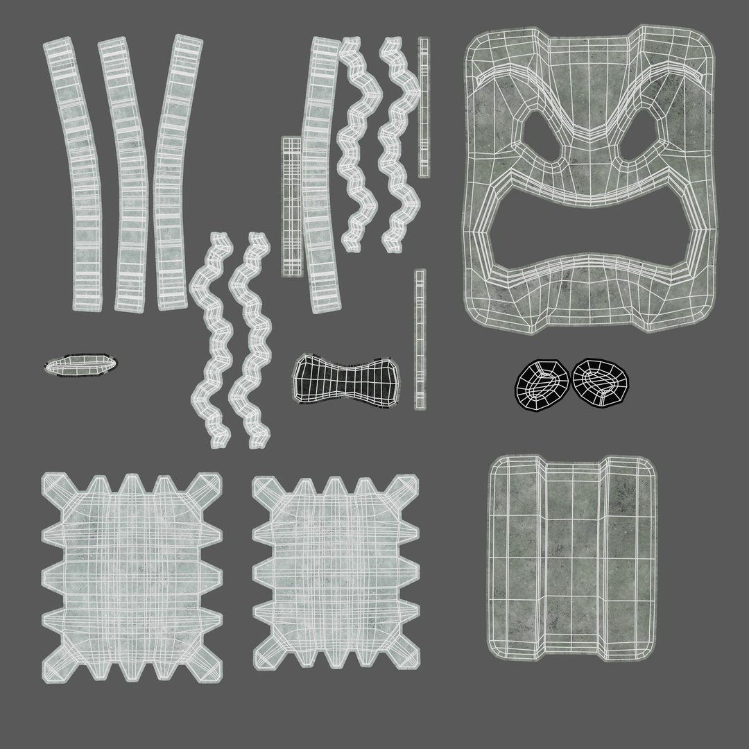 Thwomp Cinderblock Super Mario 3D Model TurboSquid 1378119