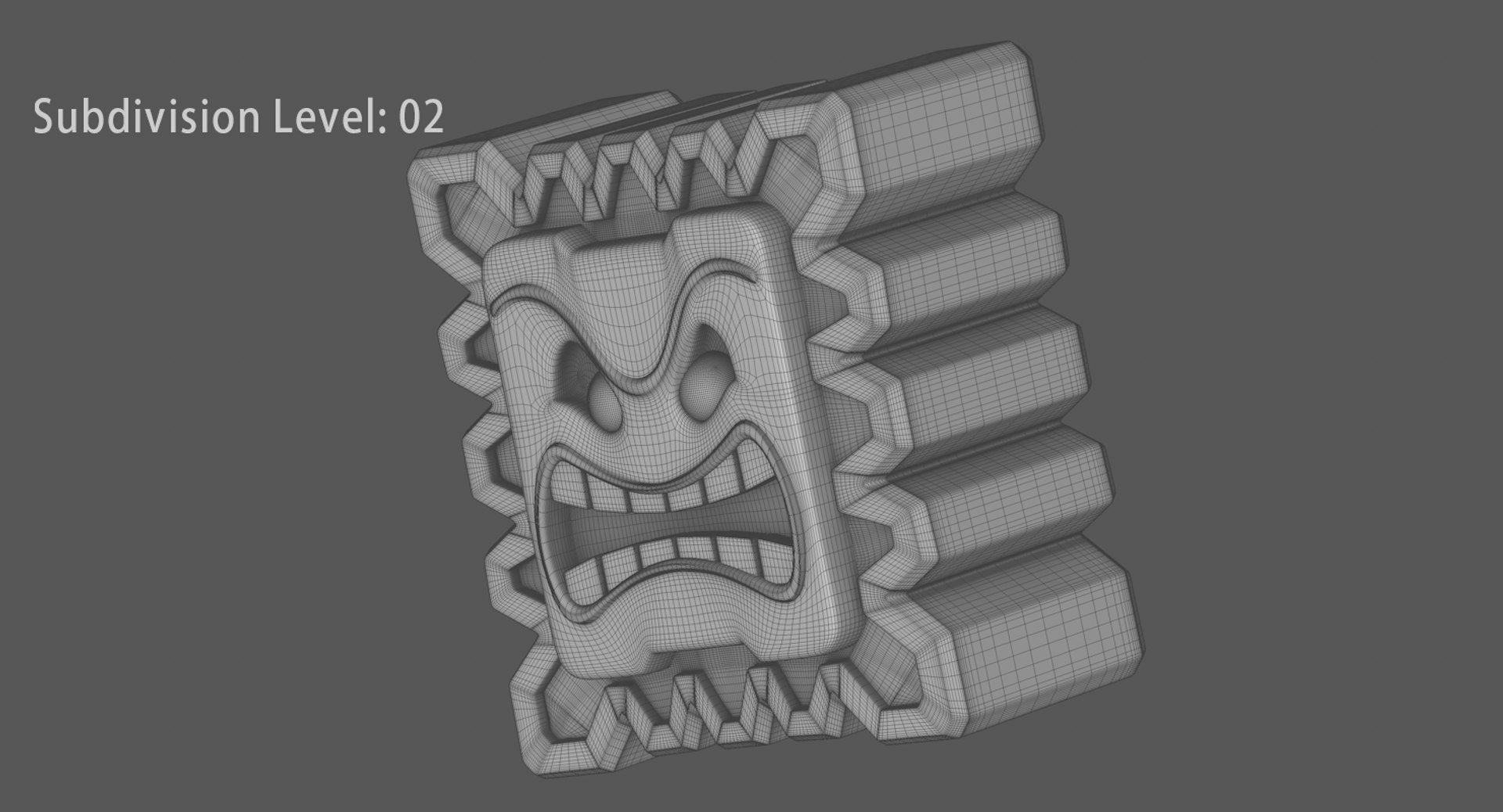 Thwomp Cinderblock Super Mario 3D Model TurboSquid 1378119