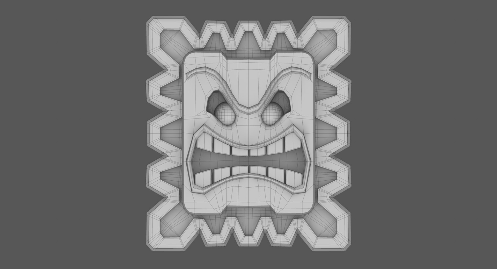 Thwomp Cinderblock Super Mario 3D Model TurboSquid 1378119