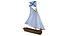 Sail ship Longboat Low Poly