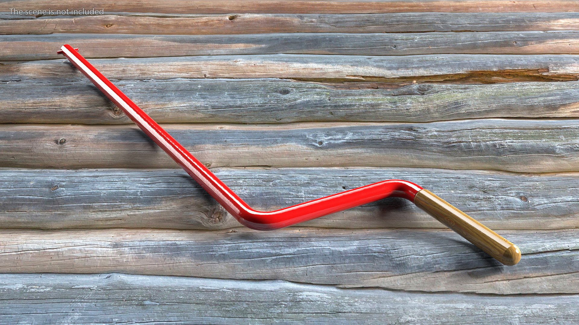 3D Engine Crank Starter Handle Red - TurboSquid 1912213