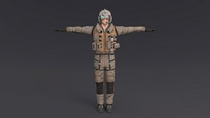 3D Pilot Rigged model