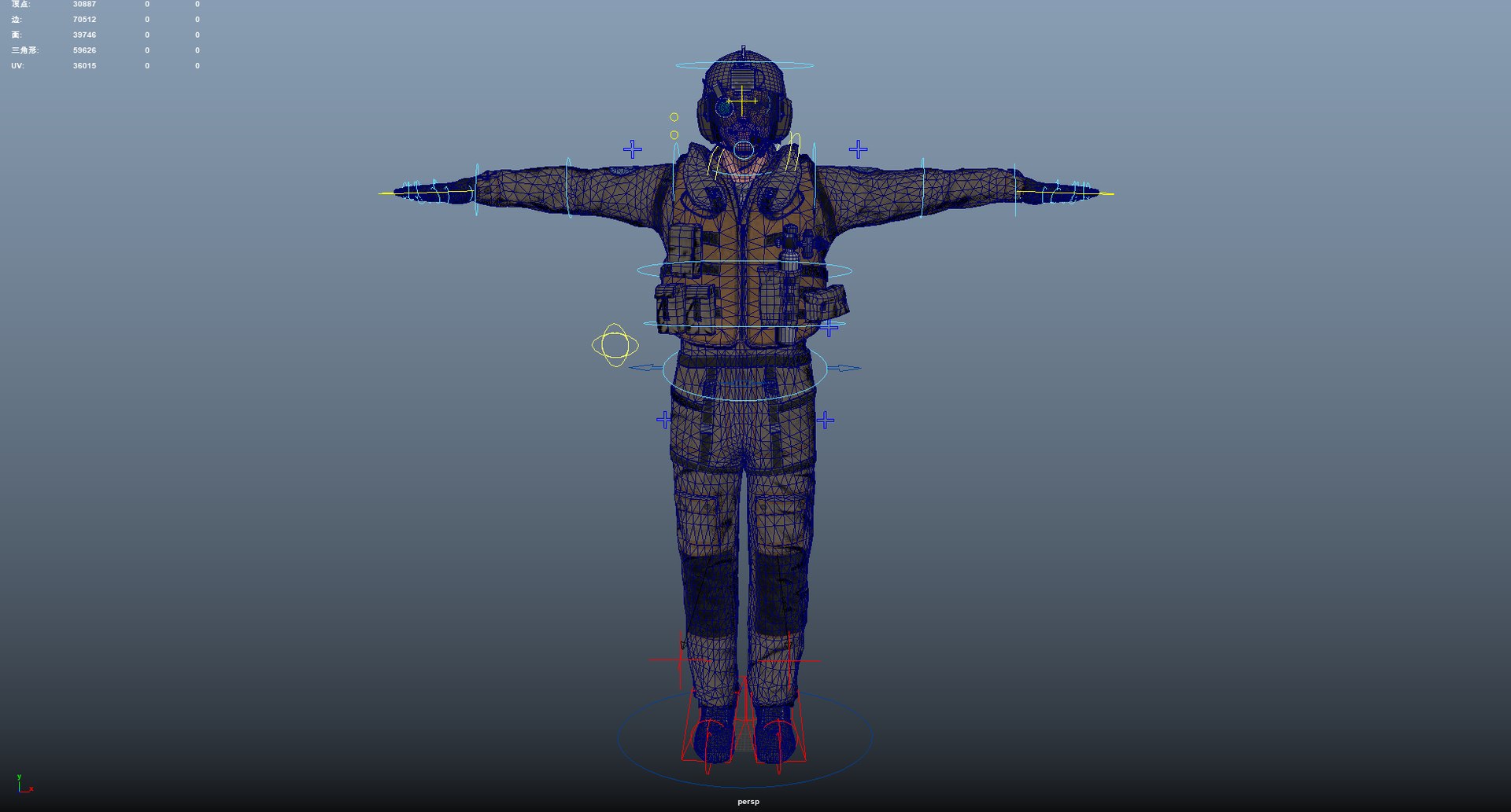 3D Pilot Rigged Model - TurboSquid 2253791
