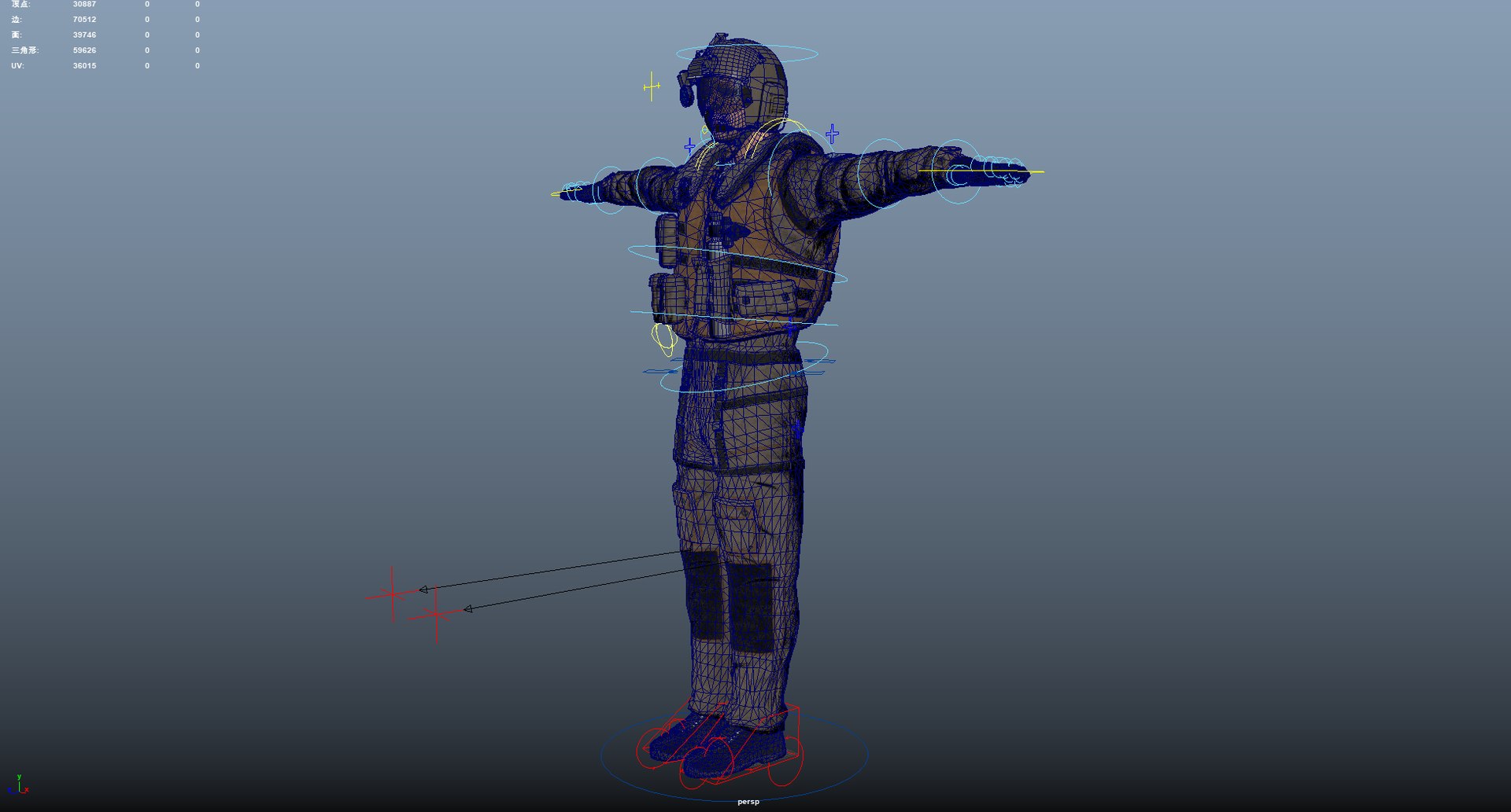 3D Pilot Rigged Model - TurboSquid 2253791