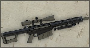 M82 Sniper Rifle 3D Model
