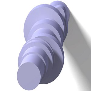 Camshaft in engine mechanical 3d model 3D model