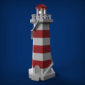 Low poly lighthouse