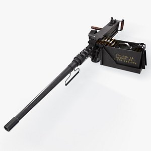 3D M2 Browning Machine Gun