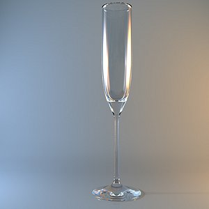 3d model champagne flute
