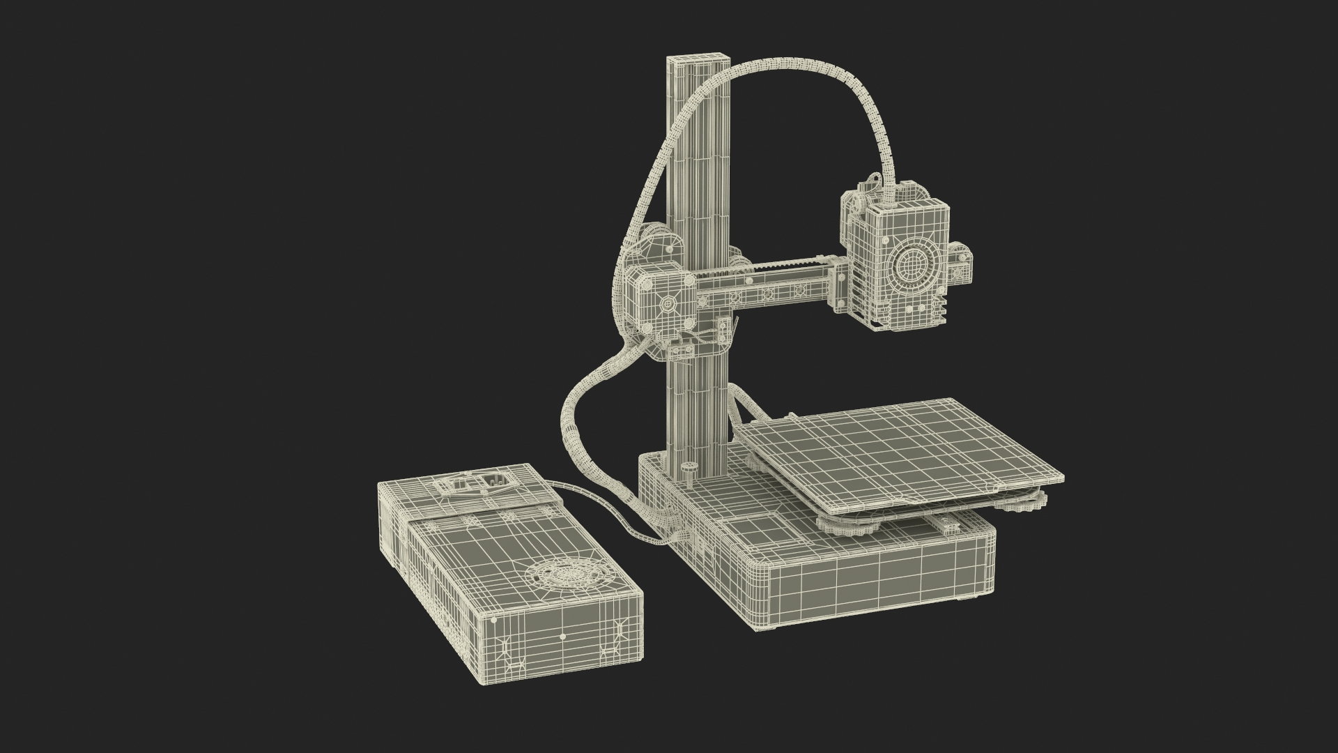 Mini 3D Printer With PSU Rigged Model - TurboSquid 2354707