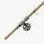 3D fishing pole model