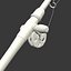 3D fishing pole model