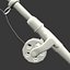 3D fishing pole model