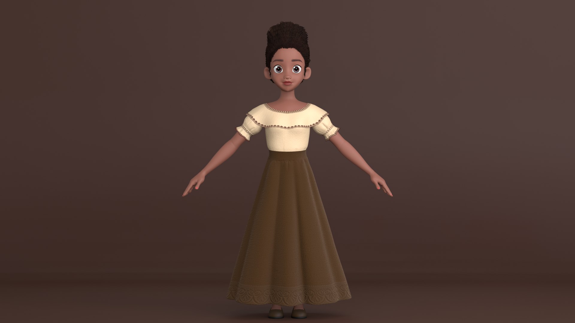 3D model Tiana Cartoon Women Character - TurboSquid 1932450