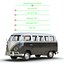 Volkswagen Type 2 Black Rigged